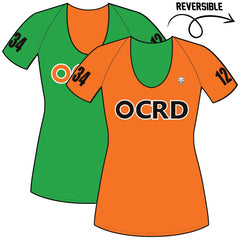 Orange County Roller Derby: Reversible Feminine Sleeved Scrimmage Jersey - Sublimated
